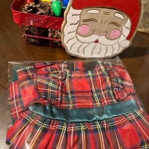 Festive Red Plaid toddler Dress